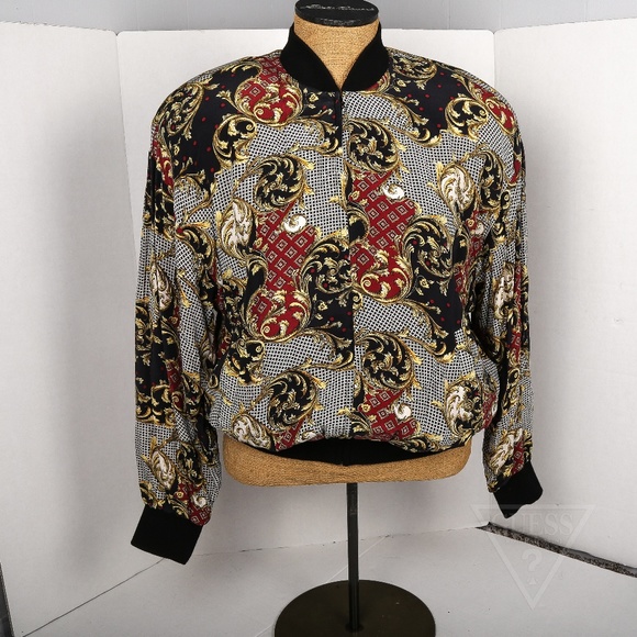 SLB Jackets & Blazers - Women's Medium Vintage Jacket silk & acetate SLB